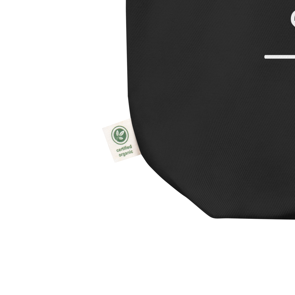 EXHALE INHALE Bio-Tote Bag Schwarz – Yoga Labrador