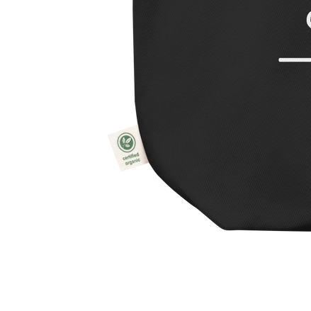 EXHALE INHALE Bio-Tote Bag Schwarz – Yoga Labrador