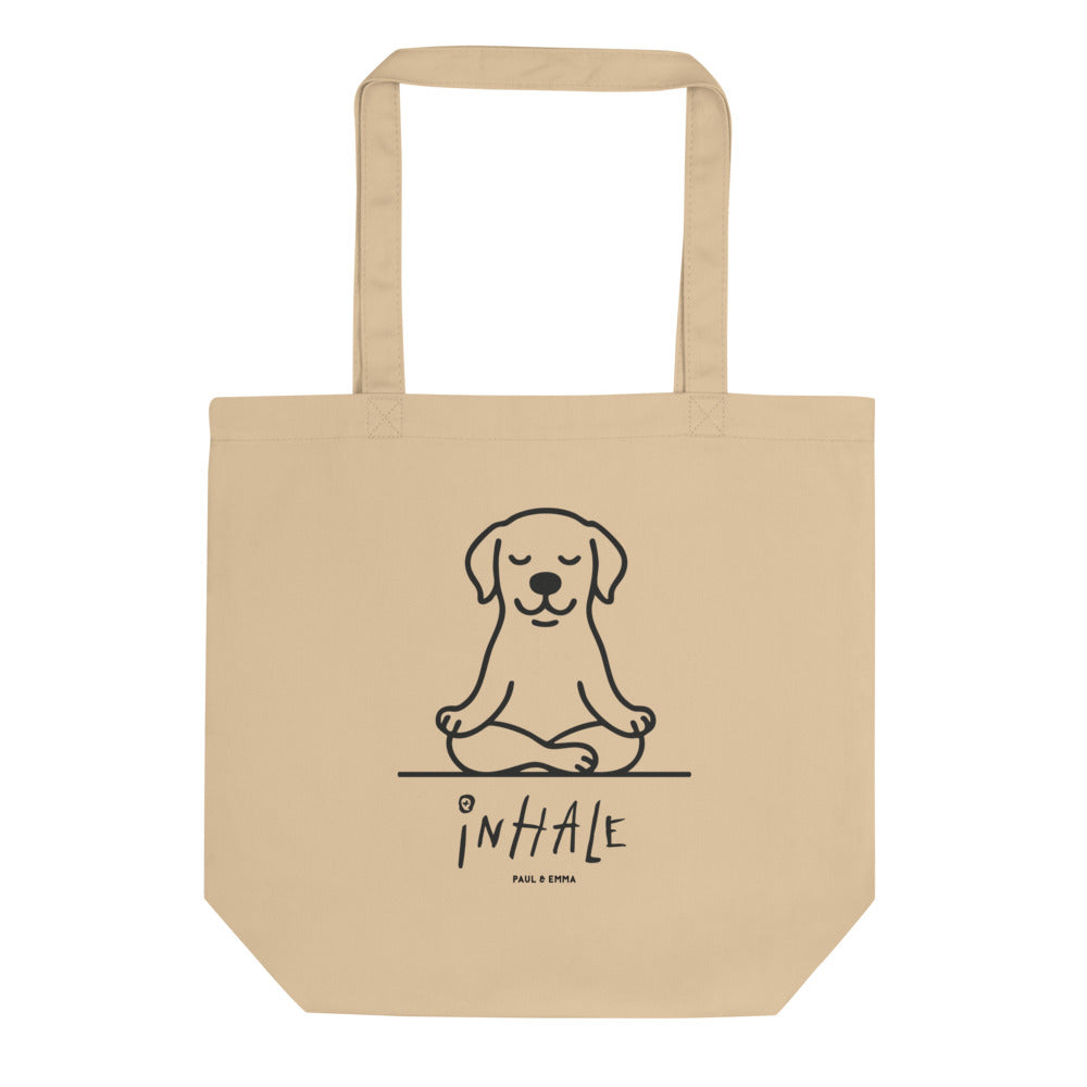 EXHALE INHALE Bio-Tote Bag – Yoga Labrador