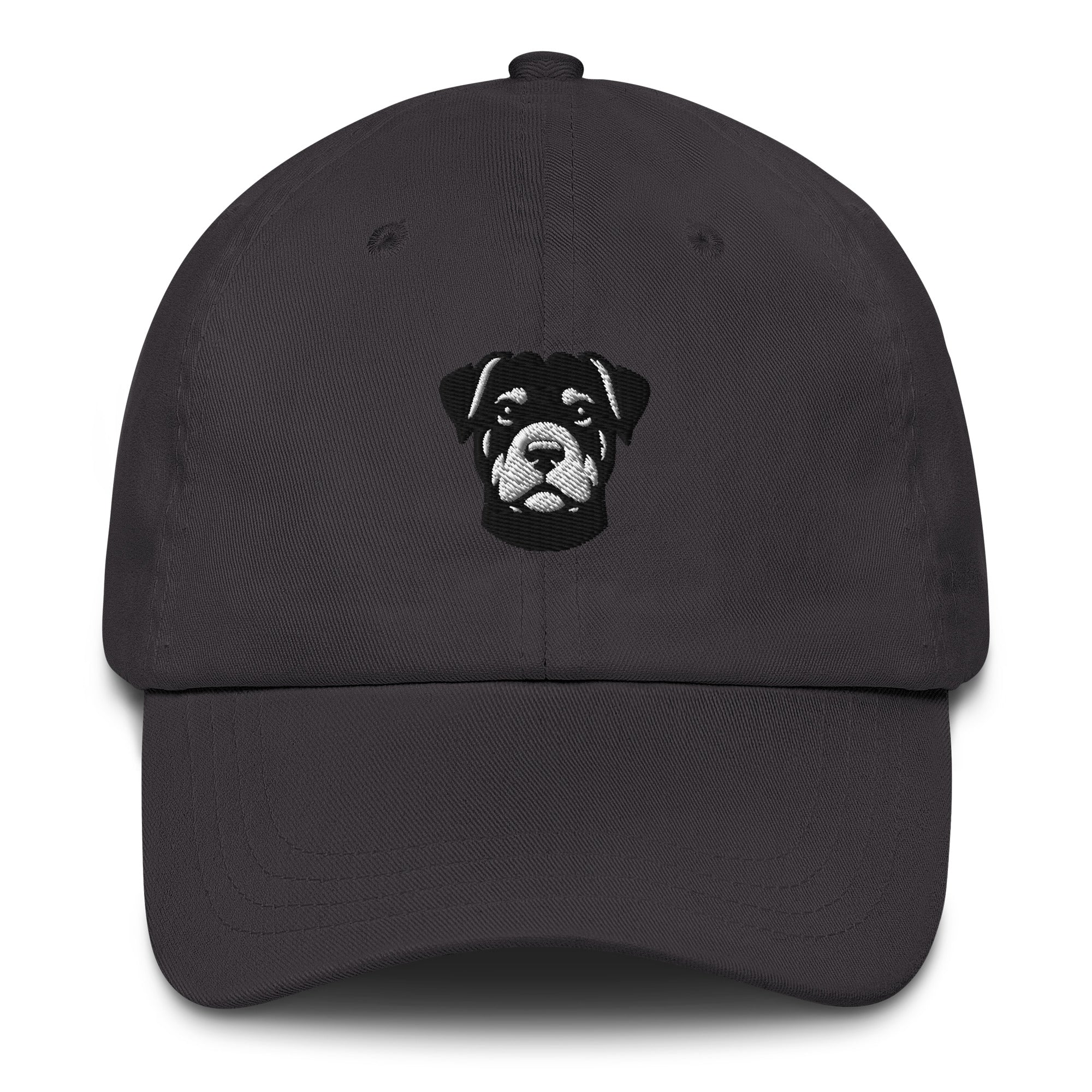  Baseball Cap mit gesticktem Rottweiler-Kopf vorne - Paul & Emma Breed Collection