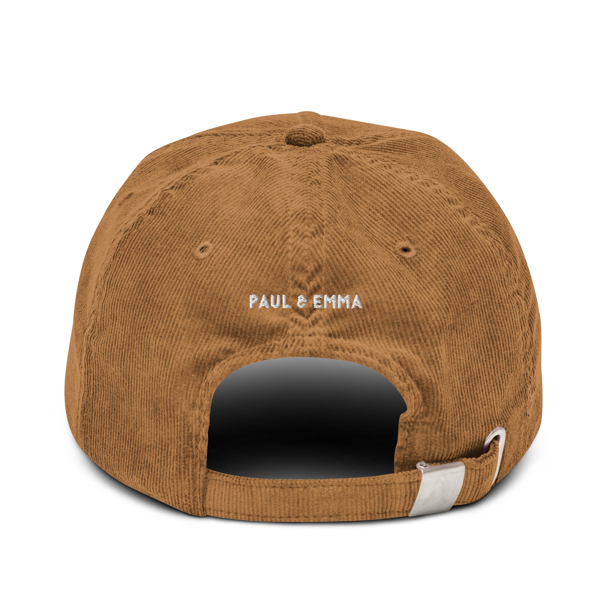 Cord Base Cap mit dog mom Stickerei - verstellbare Baumwoll-Cord-Cap für Dog Moms von Paul Emma