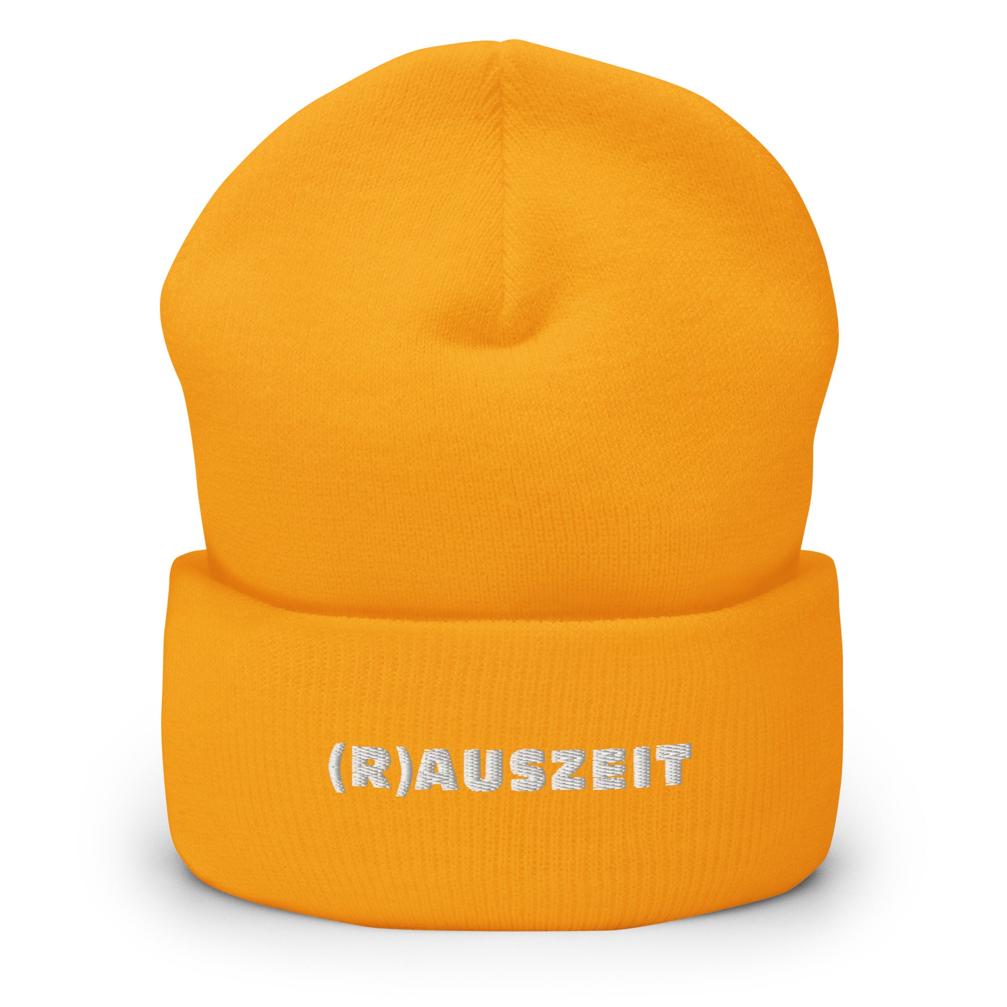 (R)AUSZEIT Beanie mit weißer Stickerei