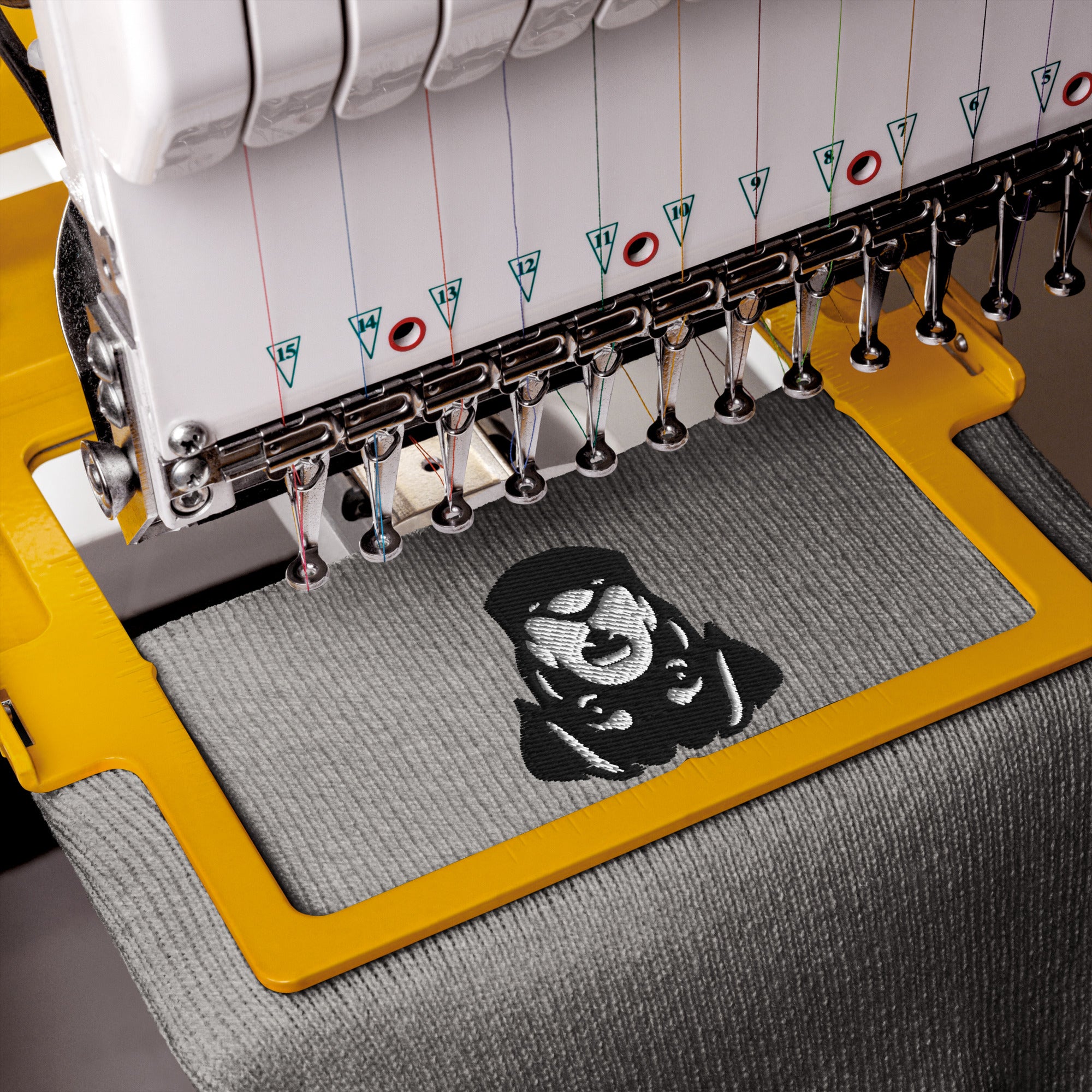 Beanie mit gesticktem Rottweiler-Kopf - Paul & Emma Breed Collection