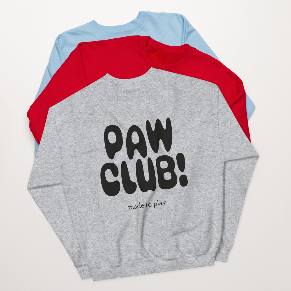 PAW CLUB! –  Unisex Cozy Sweater für echte Hundemenschen