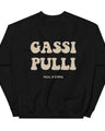 Sweatshirt mit GASSI PULLI Statement Back-Print in Beige - Paul & Emma