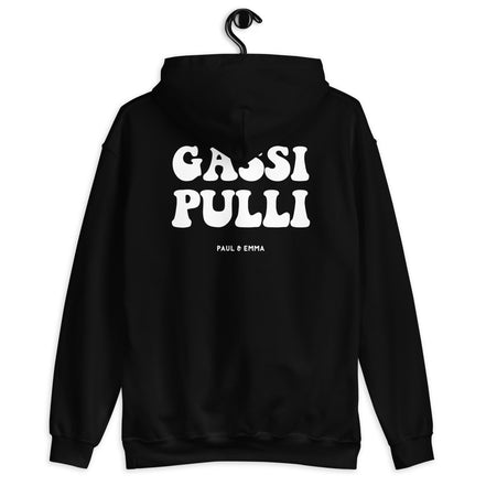 Hoodie mit Gassi Pulli Print auf dem Rücken - Paul Emma Kapuzenpullover für Hundebesitzer