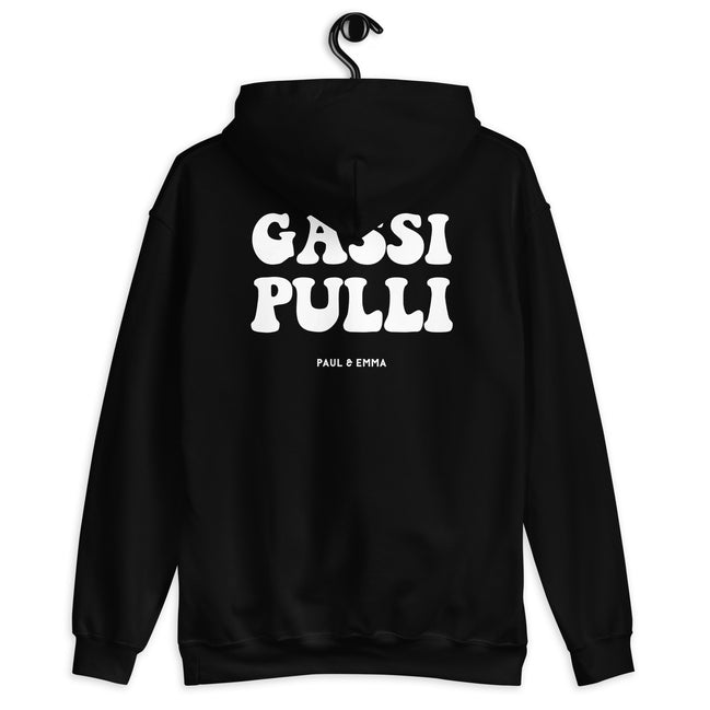 Hoodie mit Gassi Pulli Print auf dem Rücken - Paul Emma Kapuzenpullover für Hundebesitzer