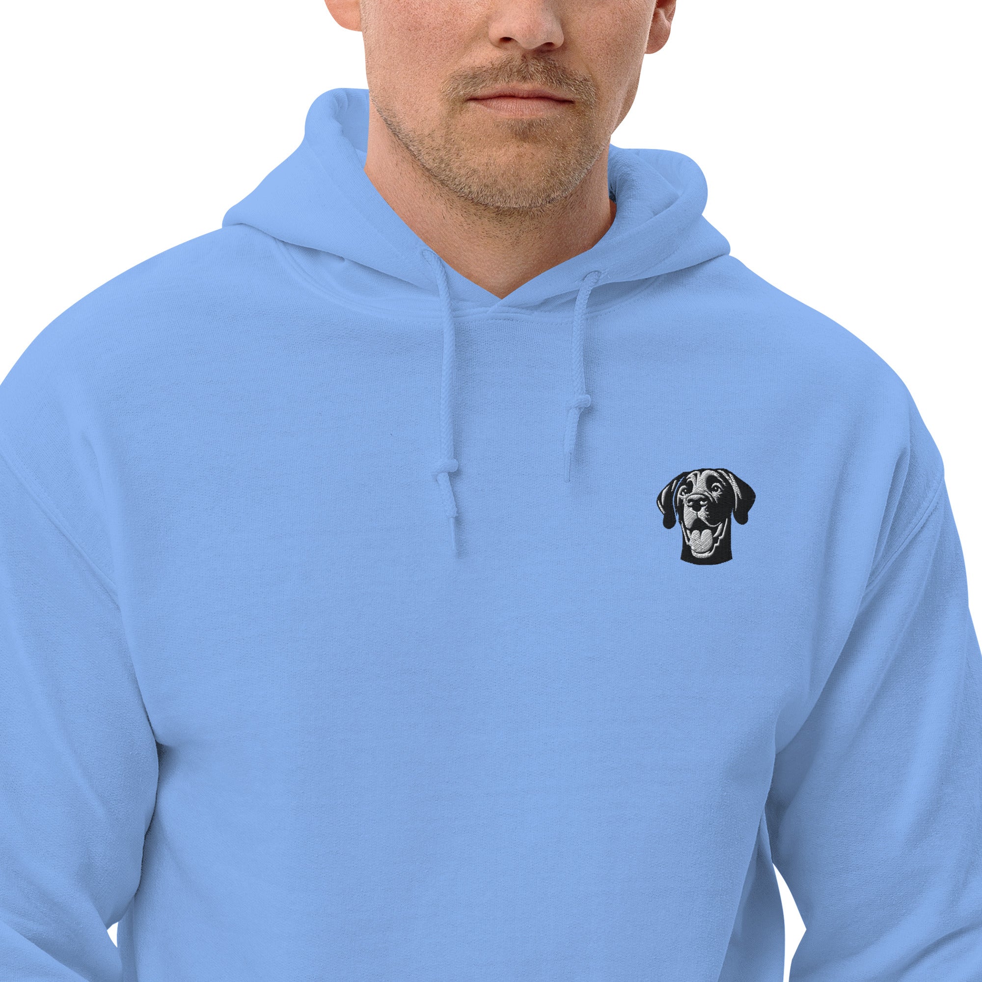 Hoodie mit Deutsche Doggen-Motiv vorne und Paul & Emma Logo auf der Schulter - Breed Collection