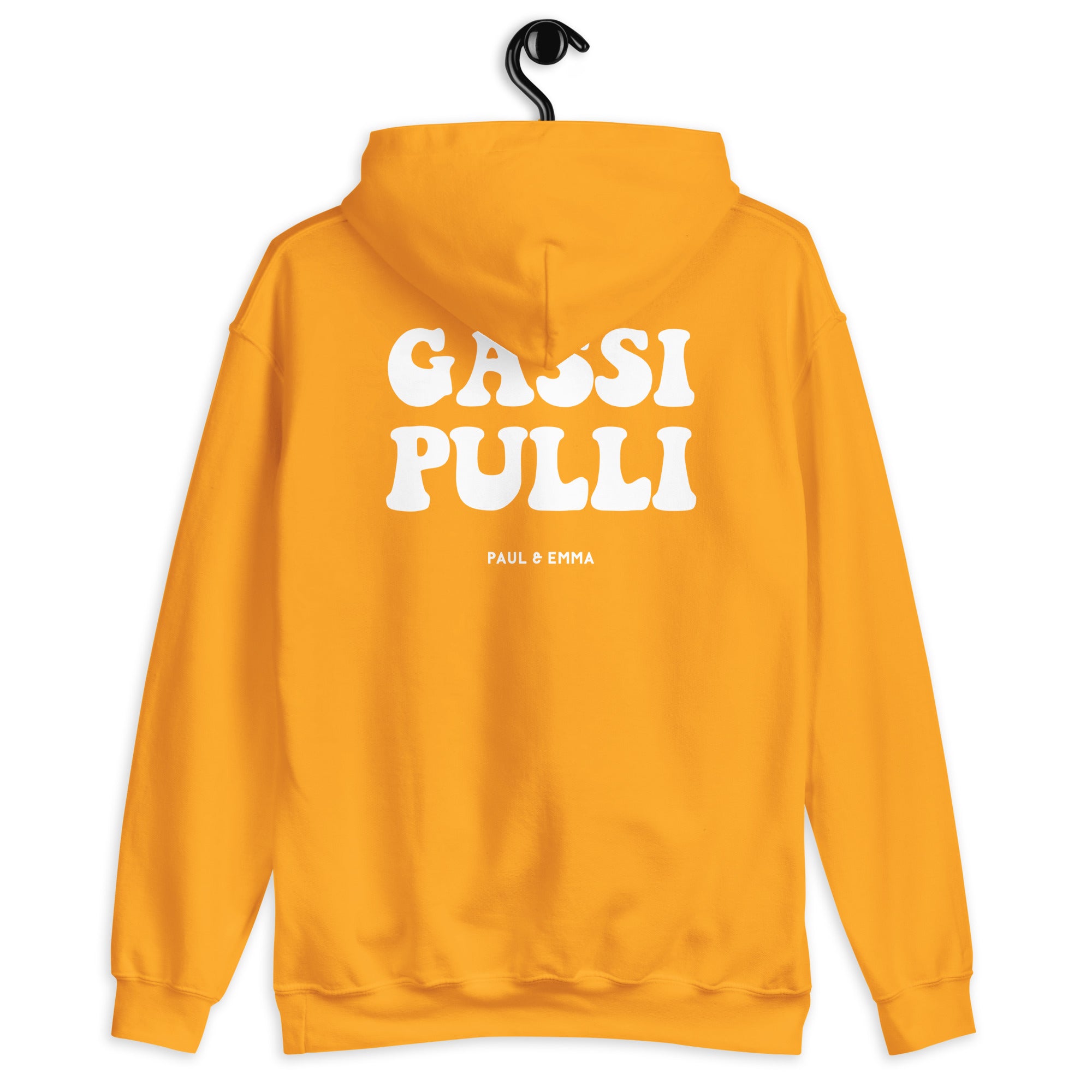 Hoodie mit Gassi Pulli Print auf dem Rücken - Paul Emma Kapuzenpullover für Hundebesitzer