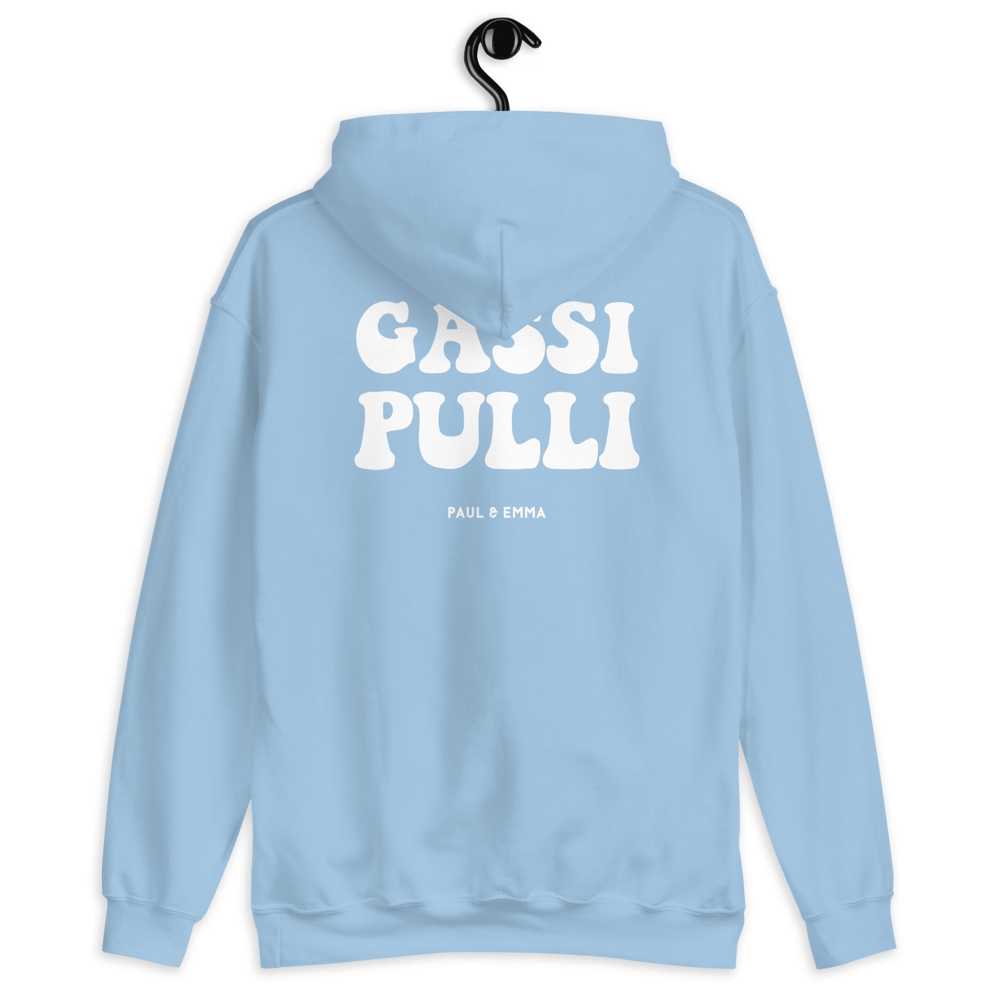 Hoodie mit Gassi Pulli Print auf dem Rücken - Paul Emma Kapuzenpullover für Hundebesitzer